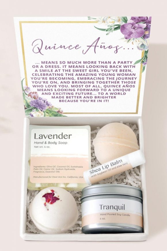 15 Quinceanera Gifts - Spa Box