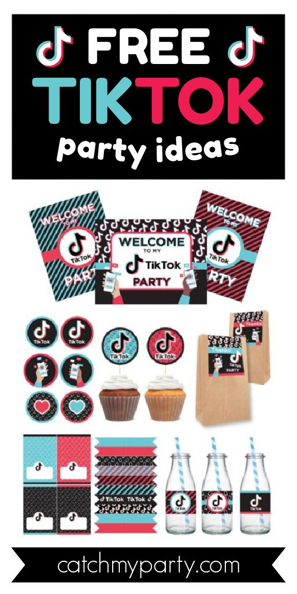 Download These Fun Free TikTok Party Printables! - The Catch My Party ...