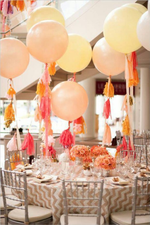 Round Balloon with Tassel Fringe