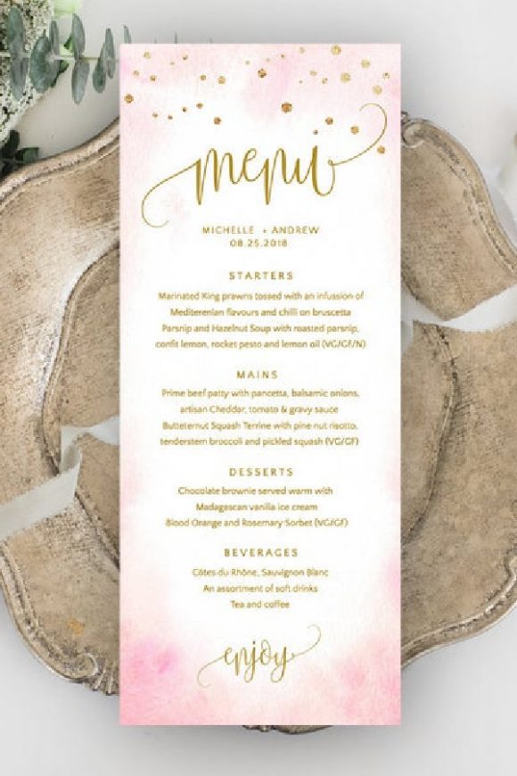 Sweet 16 Menus 