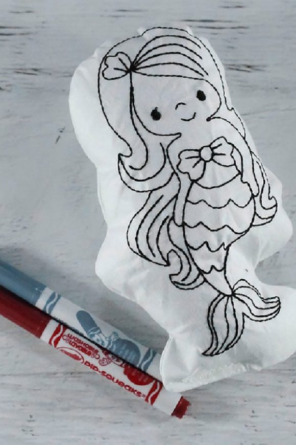 Color Your Own Doll-Mermaid | CatchMyParty.com Color Your Own Doll-Mermaid