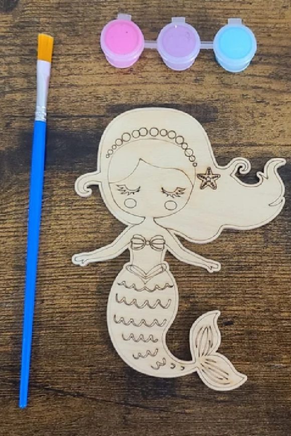 Mermaid Painting Kit | CatchMyParty.com Mermaid Painting Kit