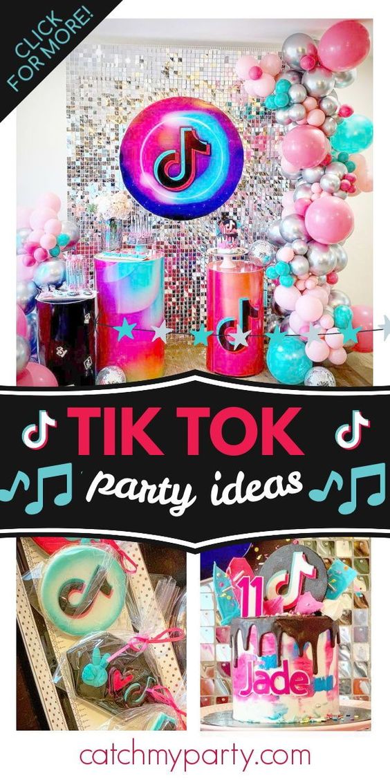 TikTok birthday party | CatchMyParty.com TikTok birthday party