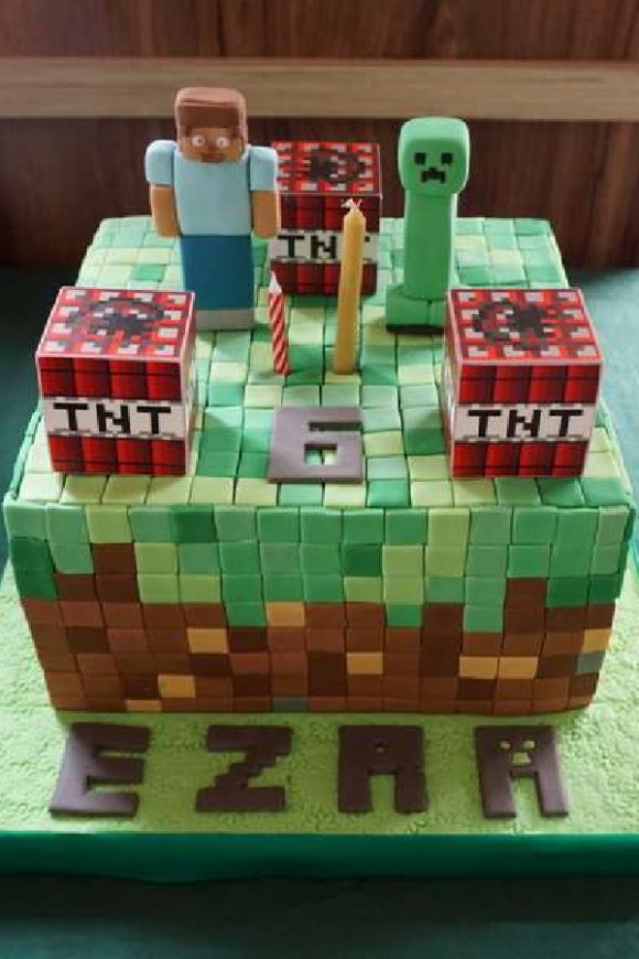 Get Ready to Be Blown Away by These 12 Minecraft Cakes! - Explosive TNT Minecraft Birthday Cake