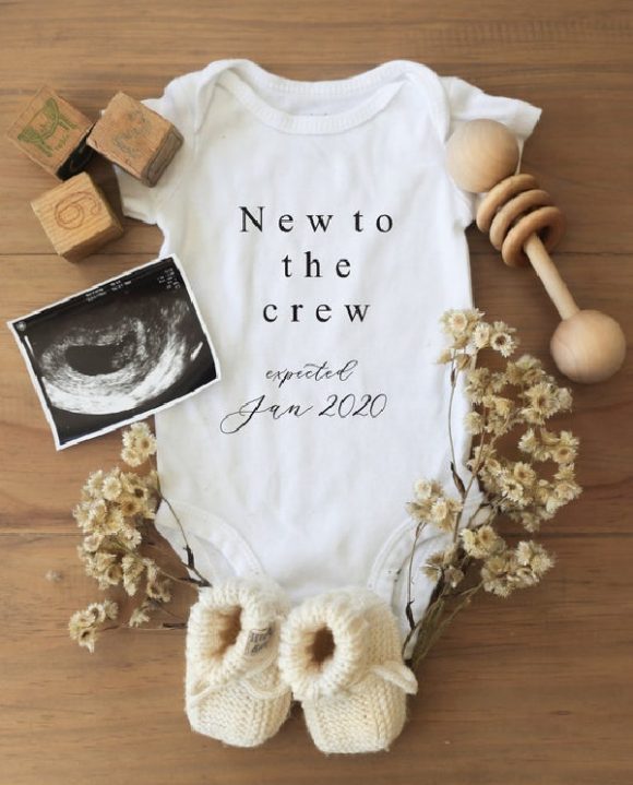 Natural Digital Pregnancy Announcement