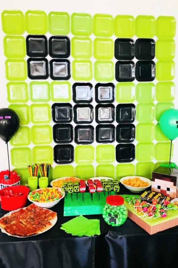 Creeper Minecraft Birthday Party