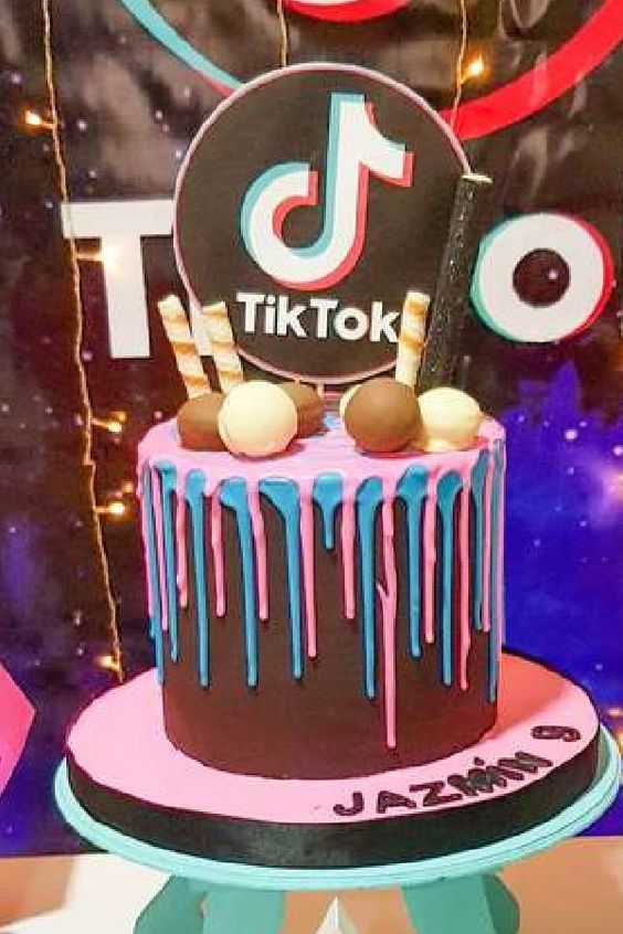 Cool Drip TikTok Birthday Cake