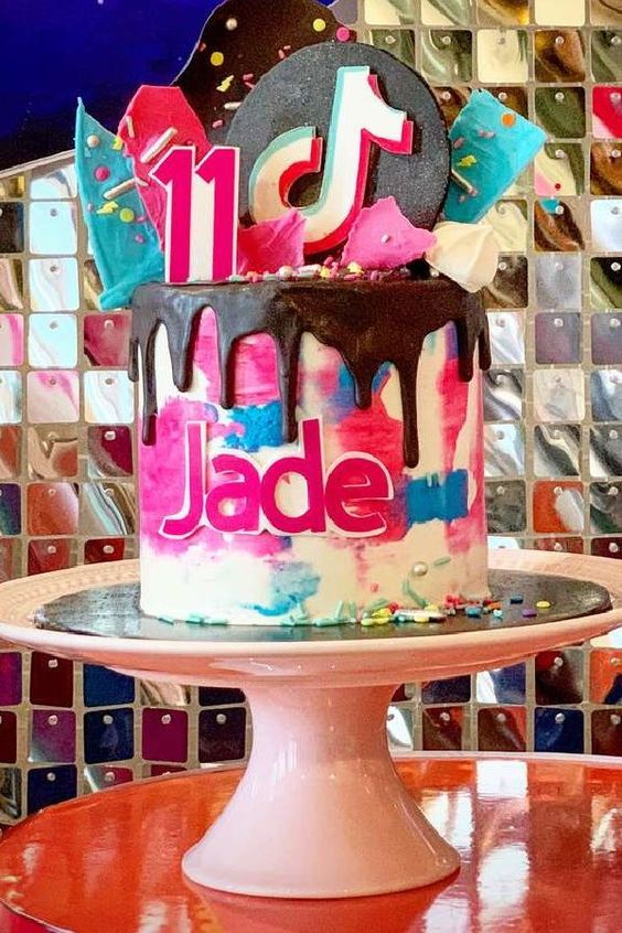 Awesome Teen TikTok Cake