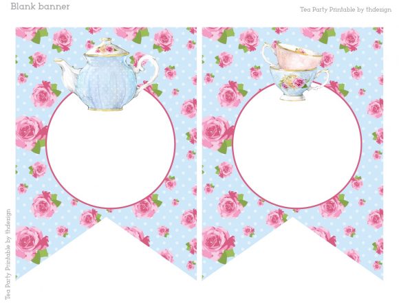 Tea Party Blank Banner