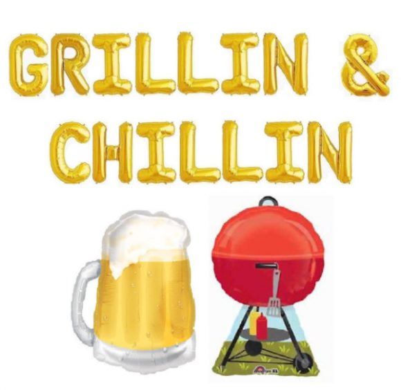 'Grillin & Chillin' Foil Balloons