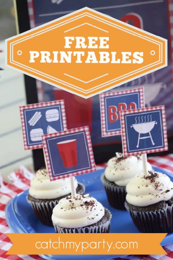 FREE BBQ Party Printables 