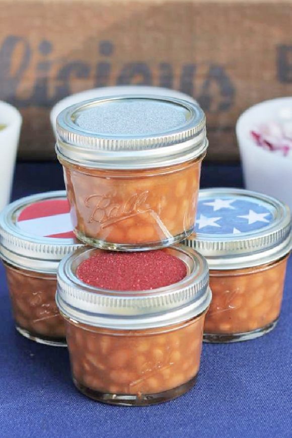 Individual Jars with Beans