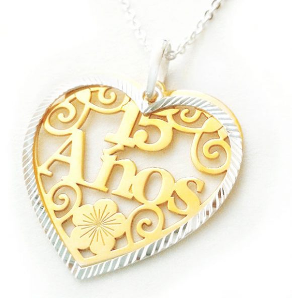 Quinceanera Gifts - Gold Pendant