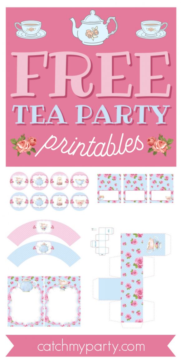 FREE Tea Party Printables for Your Birthday and Baby Shower!