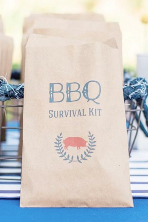 Paper BBQ Utensil Bags