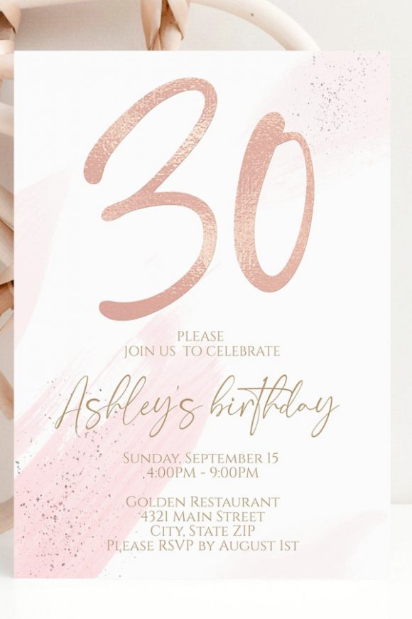 30th Birthday Party Invitation