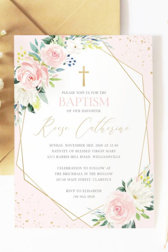 Baptism Party Invitation