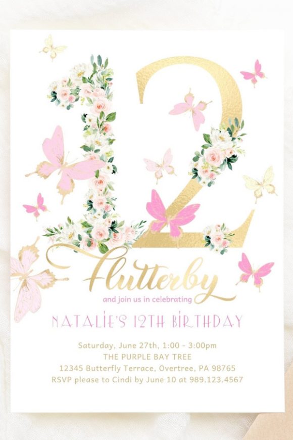 Butterfly Party Invitation