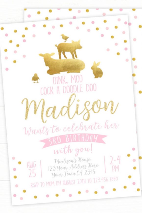 Farm Party Invitation