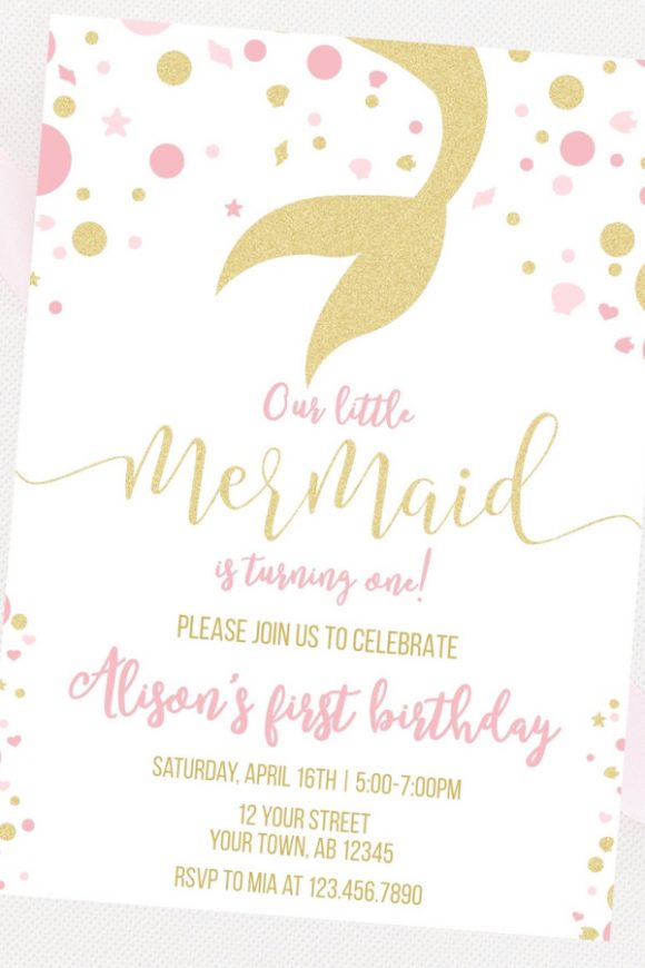 Mermaid Party Invitation