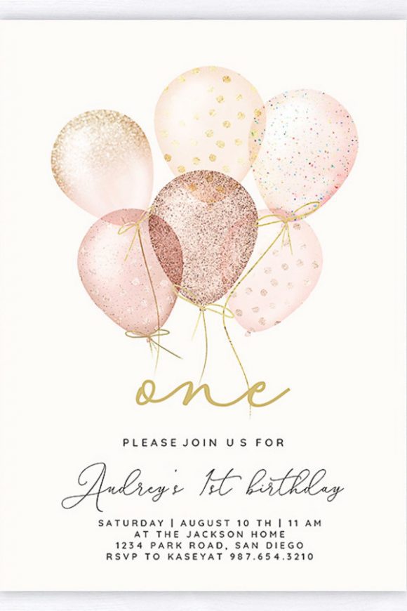 1st Birthday Party Invitation