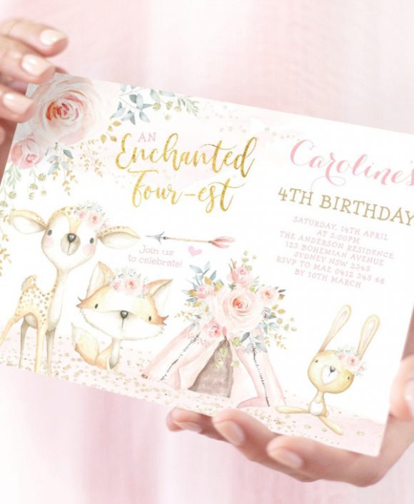 Woodland Party Invitation