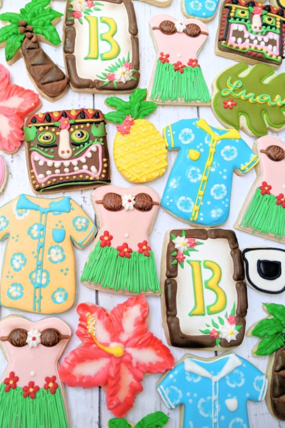 Luau-Themed Cookies