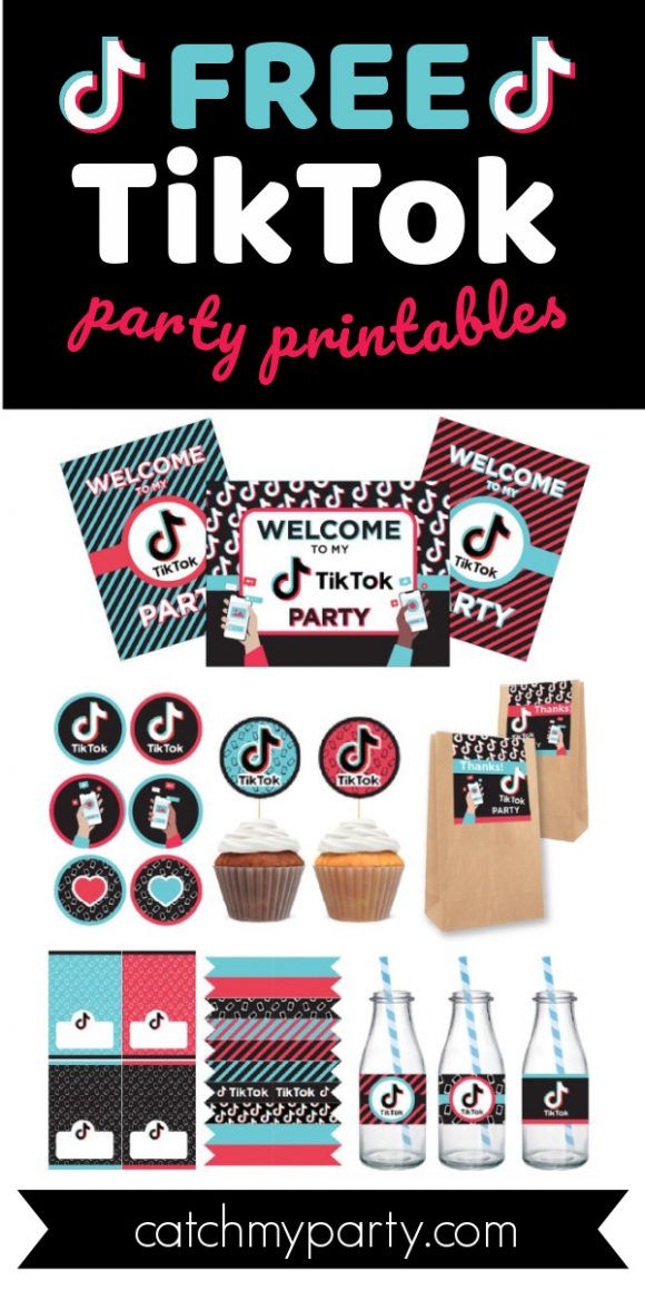 FREE TikTok Party Printables