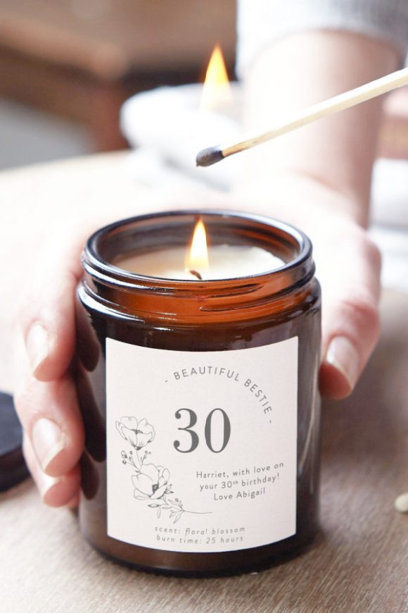 30th Birthday Scented Candle