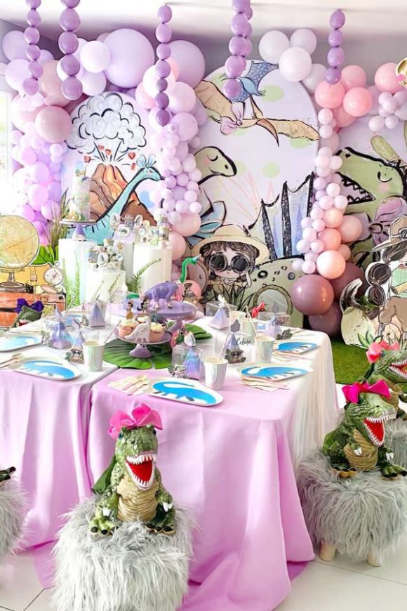 Girl Dinosaur Birthday Party