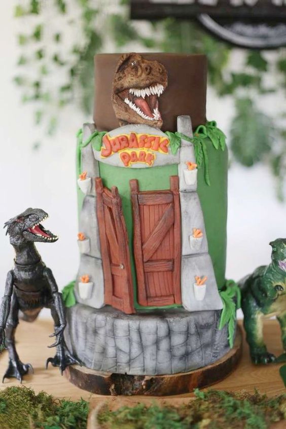 Jurassic Park Birthday Cake