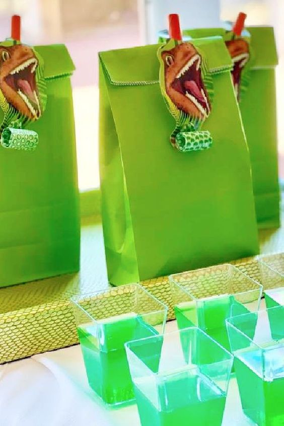 Dinosaur Party Favor Bags