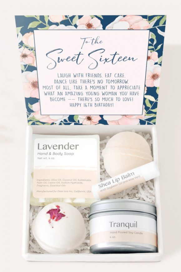 Sweet 16 Birthday Spa Gift Box