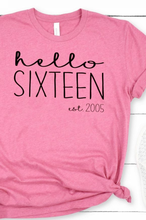 'Hello Sixteen' T-Shirt 