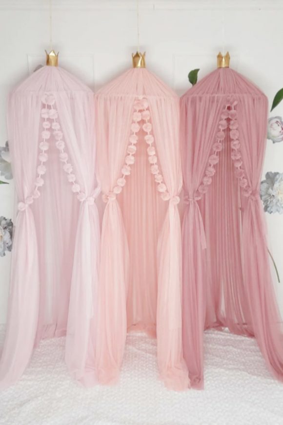Pink Tulle Canopy for Nursery