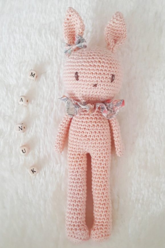 Handmade Bunny Crochet Rattle