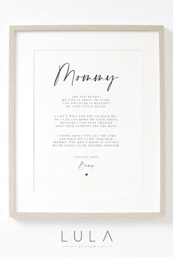 Mommy Poem Poster