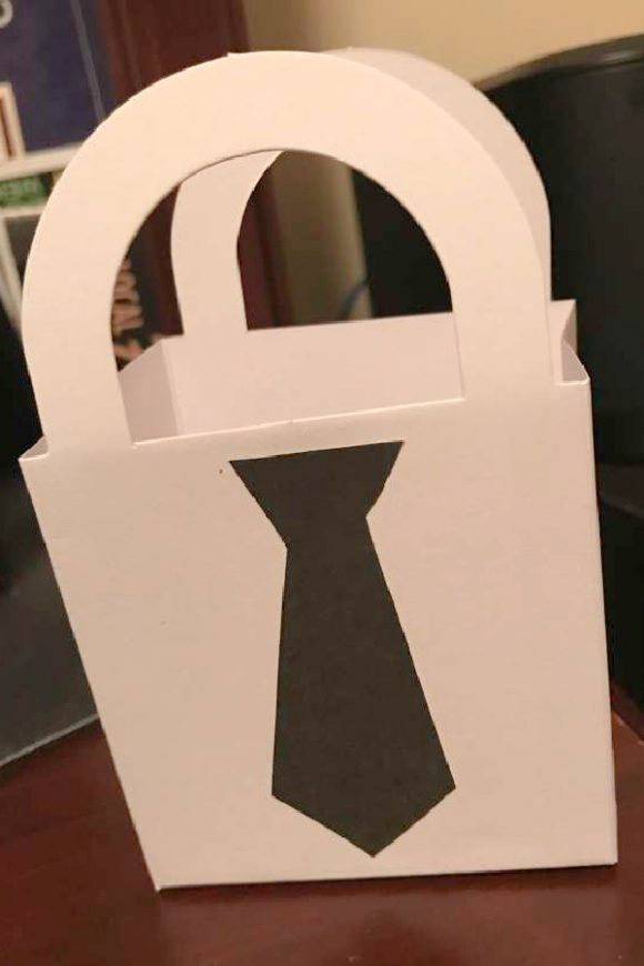 Black Tie Party Favor Bag