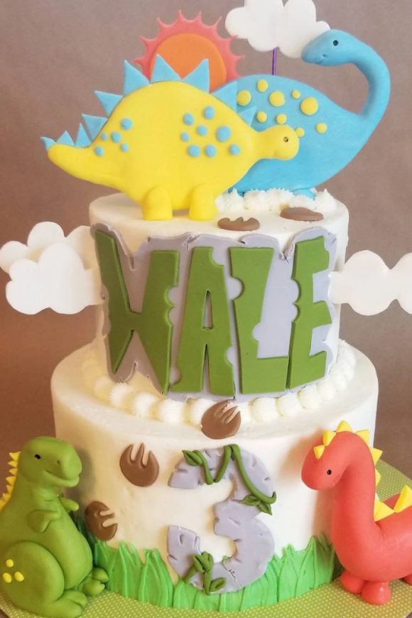 Fondant Dinosaur Cake Decorations