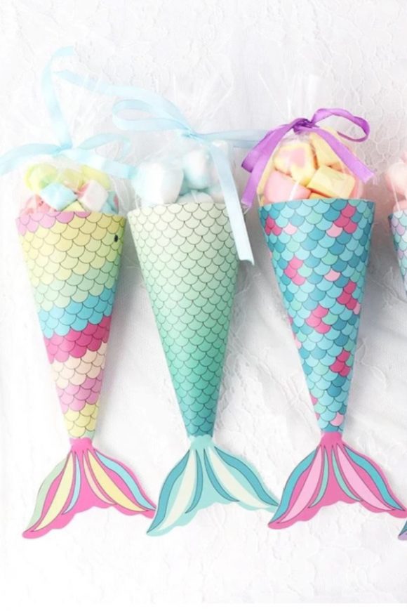 Mermaid Tail Party Favor Cones