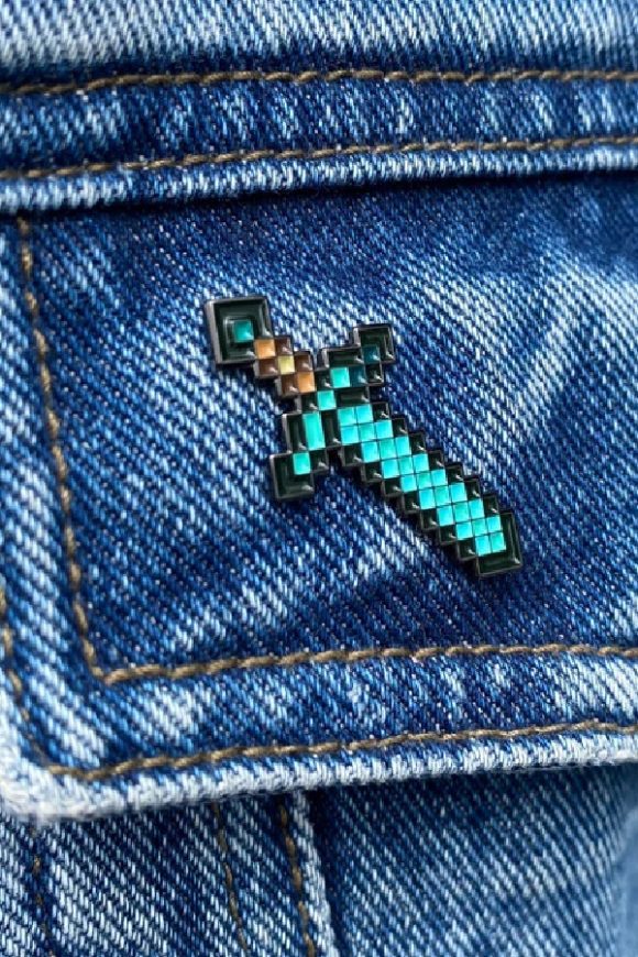 Minecraft Sword Pin