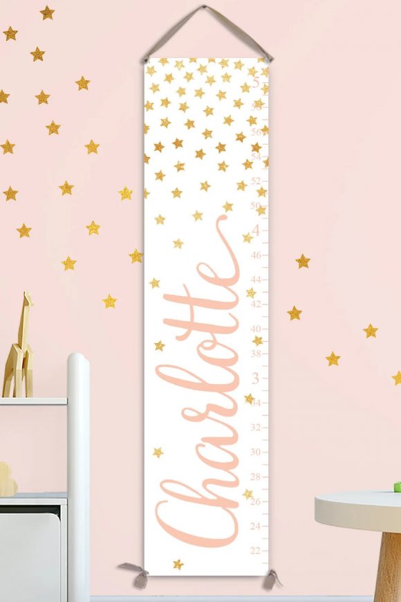 Personalized Star-Themed Growth Chart