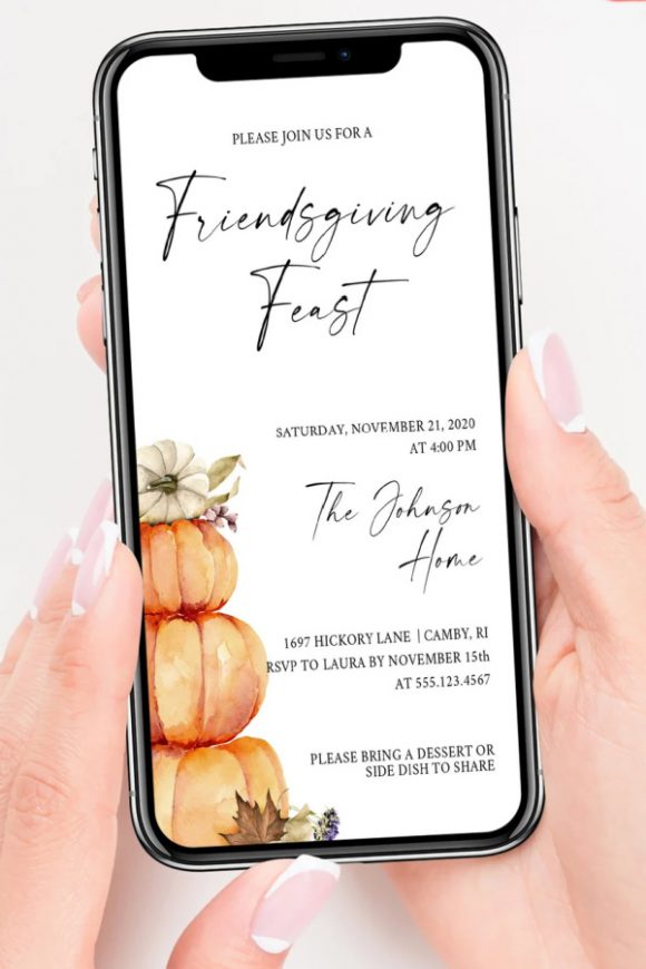 Thanksgiving Digital Invitation