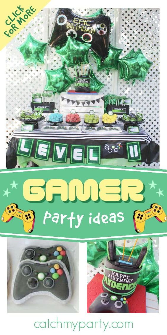 Gamer birthday party