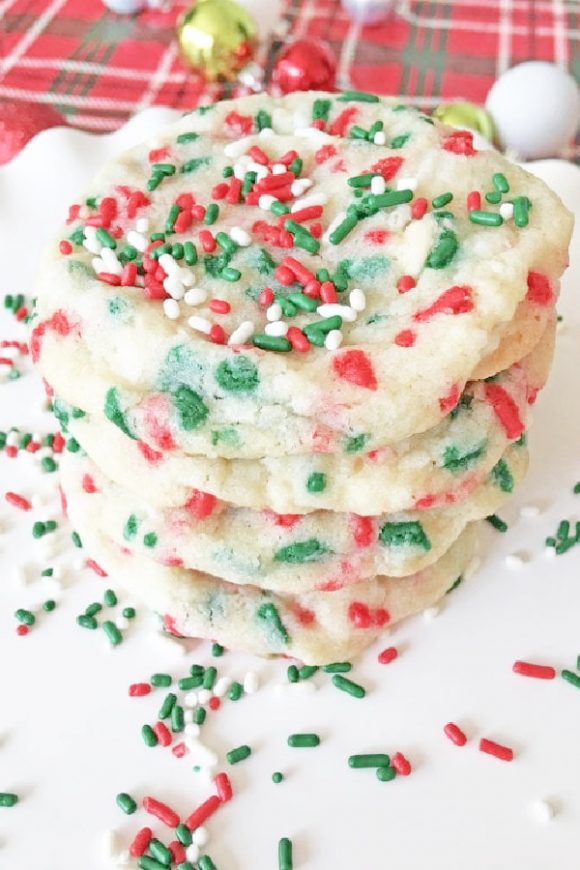 Fantastic Christmas Food and Drink Ideas - Christmas Confetti Cookies | CatchMyParty.com Christmas Confetti Cookies