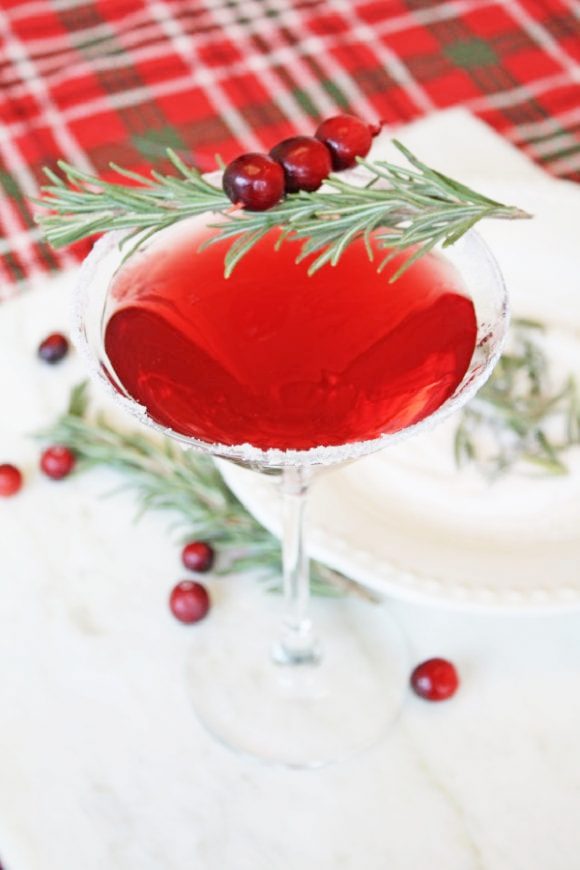 Fantastic Christmas Food and Drink Ideas - Cranberry Orange Martini | CatchMyParty.com Cranberry Orange Martini