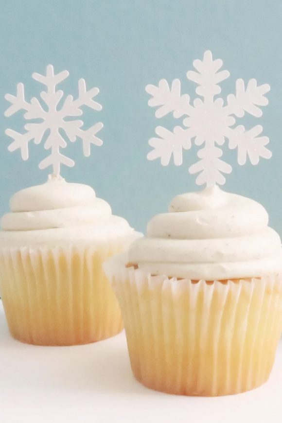 Snowflake Cupcake Toppers