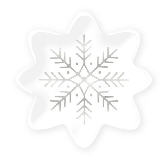 Snowflake Paper Plates