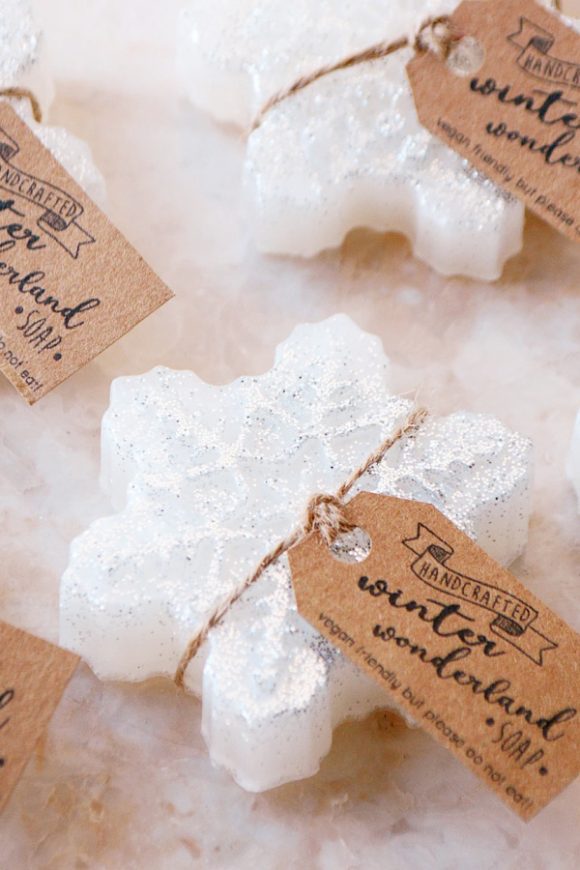 Snowflake Soap Party Favor