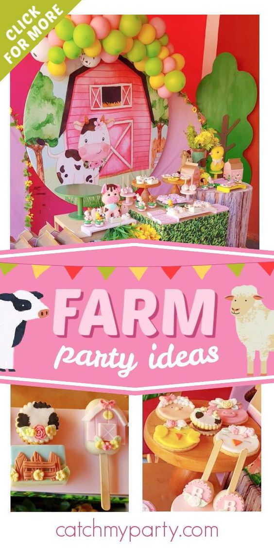 Farm birthday party | CatchMyParty.com Farm birthday party